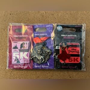Run Disney Princess Marathon 5K Collectible Pin Set 2019 - Limited Release